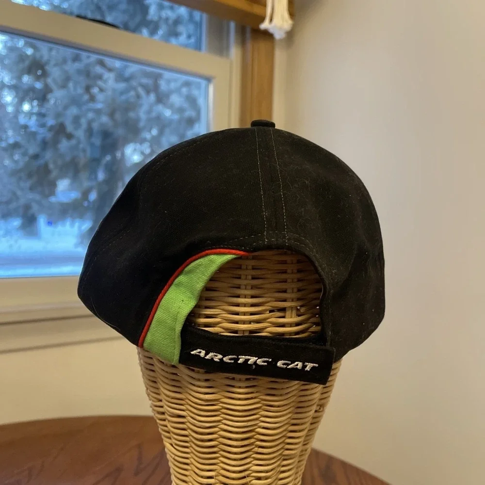 Y2K Arctic Cats Pride 2002 Baseball Cap Hat‎ Adjustable Snowmobile Sled Neon